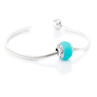 Bora bora Bracelet with crystal and swarovski beads in Turquoise and Blue –  Shop