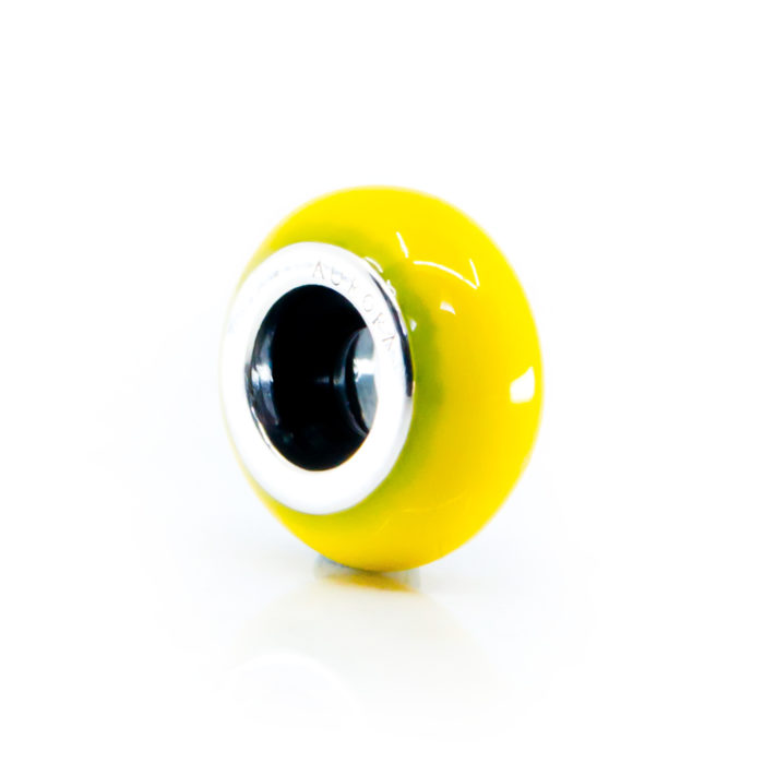 yellow stopper spacer charm