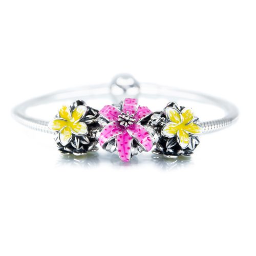 Spring Joy Flower Charm Bracelet Aurora Charm